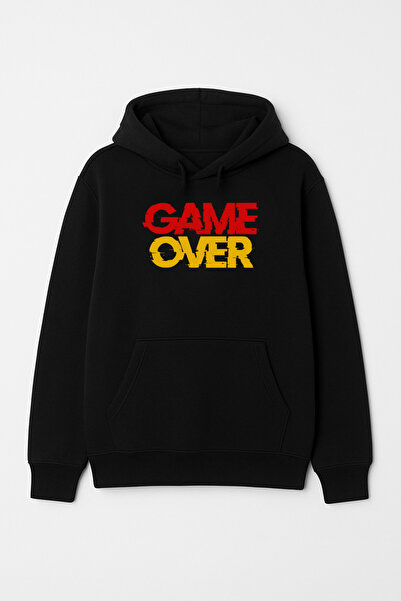 CALKARCOLLECTION سويت شيرت (هودي) Game Over للجنسين بغطاء رأس