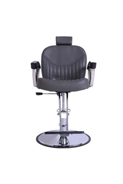 Salon System كرسي قص وتصفيف الشعر - رمادي