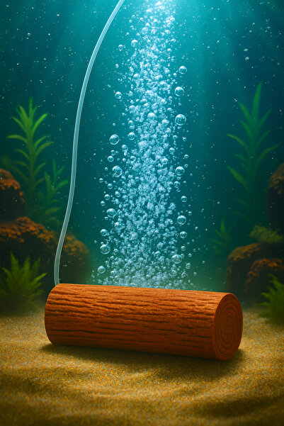 J×HEM Akvaryum Hava Taşı ⚉ 15 Cm ⚉ ( Kütük ) Mini Akvaryum Ve Büyük Akvaryum ...