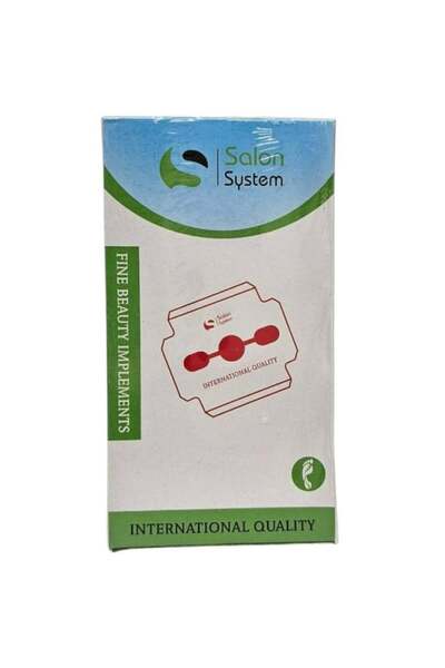 Salon System غيار امواس مقشط القدم 100 قطعة