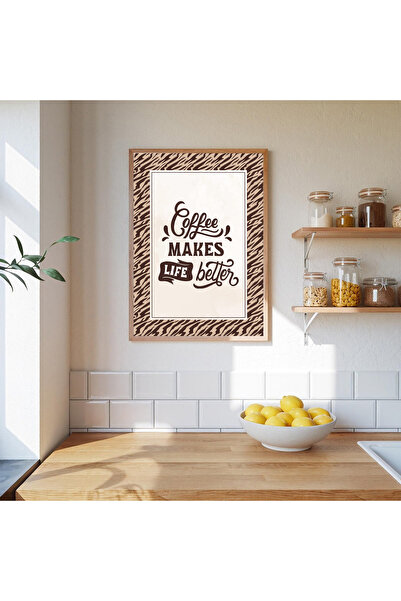 Dekorsiahome One Piece Wooden Framed Kitchen Corner Paintings Tk2551