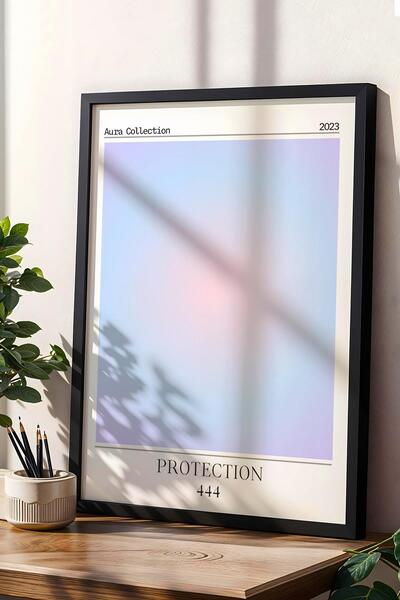 Saturn Angel No 444 Pictură înrămată cu cadru de protecție Numerele îngerilor...