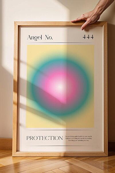 Saturn Angel No 444 Pictură înrămată cu cadru de protecție Numerele îngerilor...