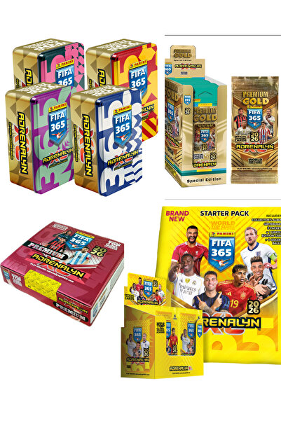 Next Plus مجموعة بطاقات لاعبي كرة القدم الرسمية المرخصة من بانيني فيفا 365 2026 أدرينالين إكس إل، مجموعة خاصة جديدة للعام الجديد