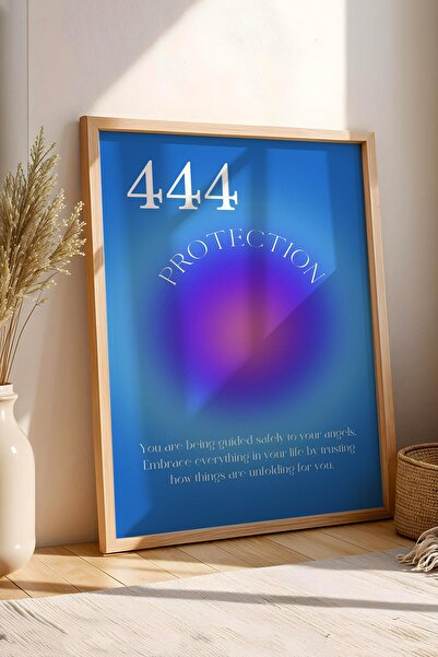 Saturn Angel No 444 Pictură înrămată cu cadru de protecție Numerele îngerilor...