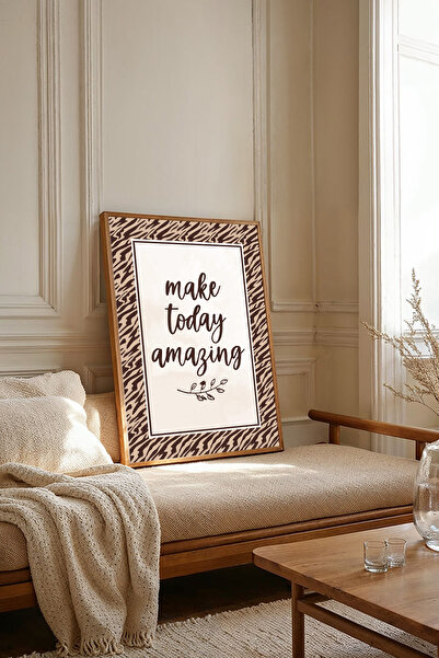 Dekorsiahome One Piece Wooden Framed Wall Lettering Paintings Tk2536
