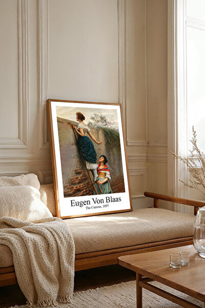 Dekorsiahome One Piece Wooden Framed Eugen Von Blaas Paintings Tk2570