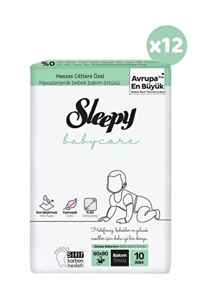 Sleepy Babycare Baby Care Cover 10 Pieces x 12