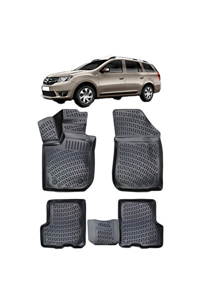 Umbrella Set 4 covorase auto cauciuc tip tavita premium line 3D compatibile cu Dacia Logan II Mcv 2012-2021