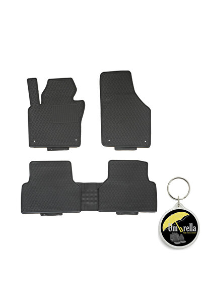 Umbrella compatibil cu Volkswagen Tiguan (2007-2017) Set 5 covorase auto cauciuc Exclusive Line