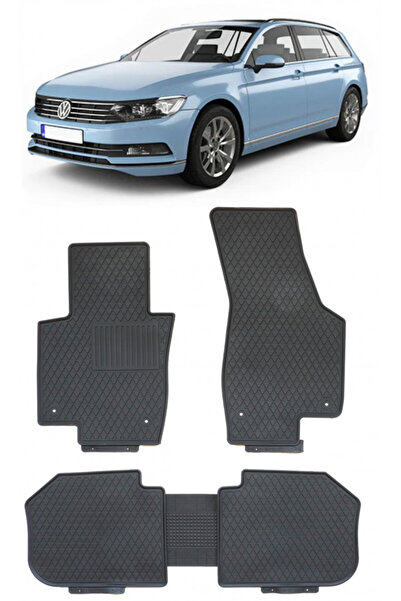 Umbrella Volkswagen Passat B8 Combi (2015 - prezent) Set 5 covorase auto cauc...