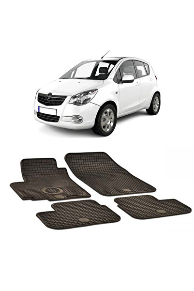 Umbrella Compatibil cu Opel Agila II (2008 - 2014) Set 4 covorase auto cauciu...