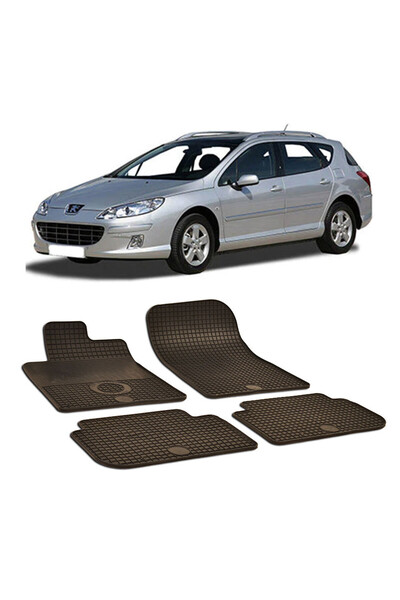 Umbrella Peugeot 407 (2004-2011) Set 4 covorase auto cauciuc Urban Line compa...