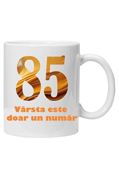 CRD PRINT Personalized mug with print 'age is just a number - variant 2 - 85'