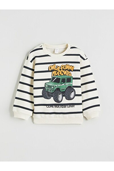 LC Waikiki Lcw Kids Printed Boys' Sweatshirt and Pants Set 2-Piece