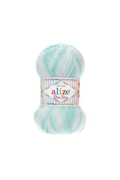 Alize Baby Best Batik, Knitting Yarn 5-Pack 10% Bamboo - 90% Acrylic (Anti-Pilling Acrylic), Şevval Tuhafiye