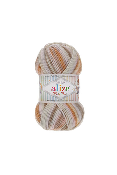 Alize Baby Best Batik, Knitting Yarn 5-Pack 10% Bamboo - 90% Acrylic (Anti-Pilling Acrylic), Şevval Tuhafiye