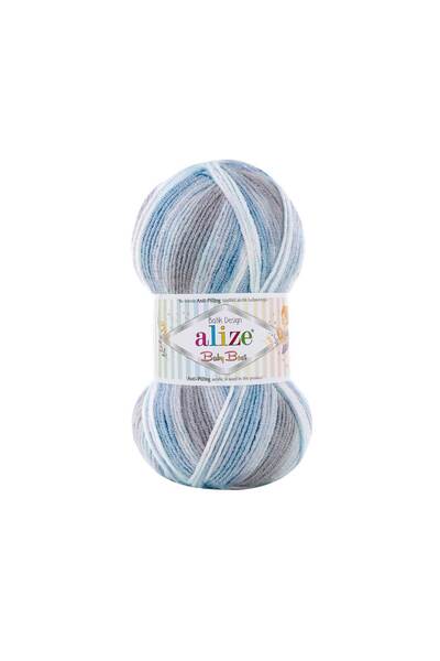 Alize Baby Best Batik, Knitting Yarn 5-Pack 10% Bamboo - 90% Acrylic (Anti-Pilling Acrylic), Şevval Tuhafiye