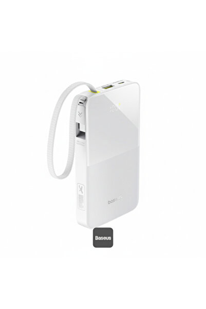 Baseus Bipow2 Pro Charger (Power Bank): 10000mAh, 22.5W PD, Built-in USB-C Cable, LED Display, Airline Approved.