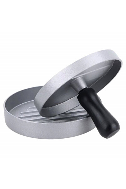 PUFO aluminum hamburger press with handle, Ø11.5 cm, silver