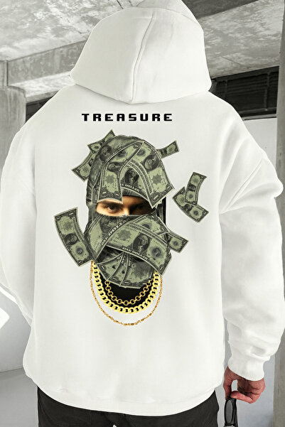 CLASSY.MODA „3 țesături cu fire, cu glugă buzunare cangur, mască în formă de ...