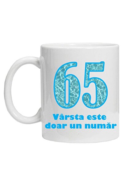 CRD PRINT Personalized mug 'age is just a number - variant 1 - 65', 330 ml