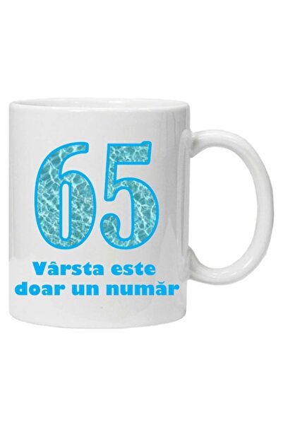 CRD PRINT Personalized mug 'age is just a number - variant 1 - 65', 330 ml