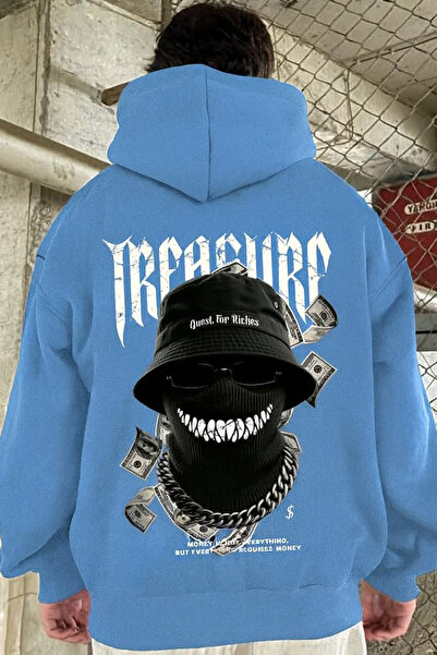 CLASSY.MODA 3 إنيرينغ كيه بغطاء رأس سويت شيرت بجيب كنغر للنقود وشخصية مع قناع...