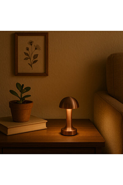 KSN CONCEPT Dokunmatik Renk Değiştiren Mantar Masa Lambası – Şık & Dekoratif ...