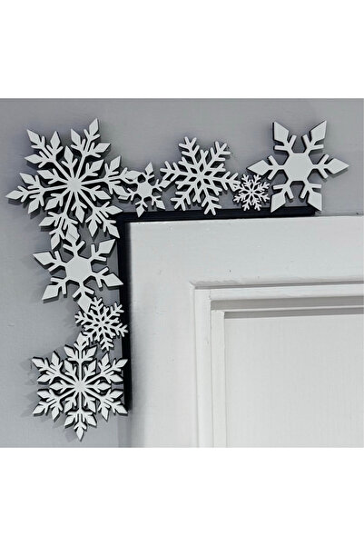 SZD Design Elegant Snowflake Door Corner Winter Decor