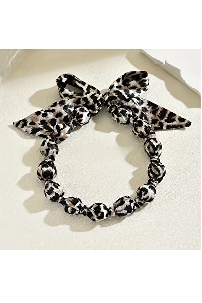 mos&more by mosev Brand Model, Black Leopard Necklace Bracelet Set