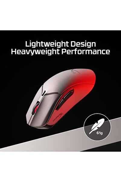 HyperX Pulsefire Haste 2 Pro 4K Wireless Gaming Mouse - 90h Battery, 61g, 26K Sensor, 2.4GHz/Bluetoo