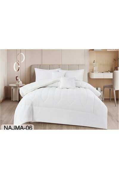 SNOOZYL Double bed set, star-shaped velvet winter fur, 230x250