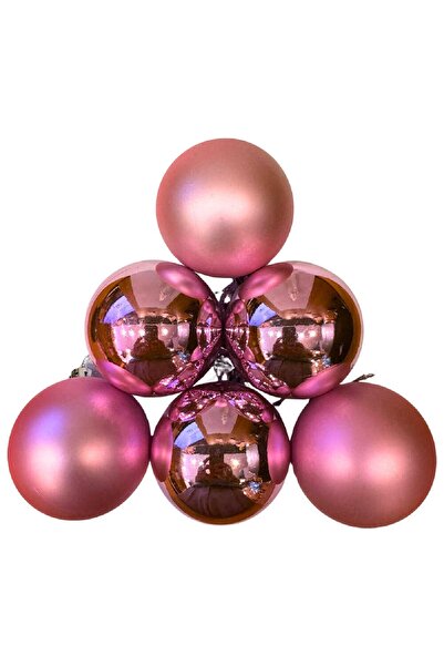 BKMC PARTY 6 BUCĂȚI ORNAMENT POMODORI DE CRĂCIUN PENTRU BRAD 6 CM