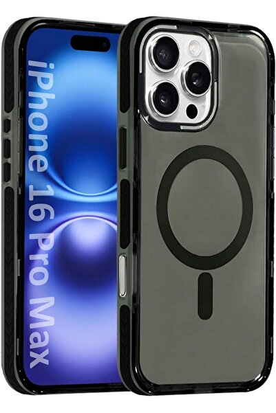 Margoun جراب iPhone 16 Pro Max الصلب المصنوع من البولي كربونات المقاوم للصدما...