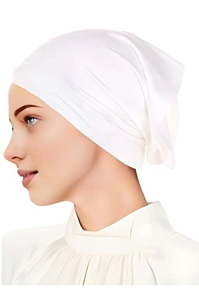 Generic 100% Cotton Hijab Caps - Stretchable Underscarf, 2 Pair Black & White