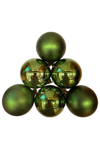 BKMC PARTY 6 Pieces Cute Ball Christmas Tree Ornament 6 cm