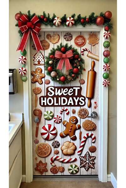 PROMISEBACKDROP2 190X75Cm Elastic Door Decoration, Fabric Door Dressing, Chri...