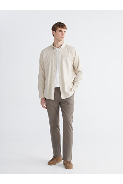 LC Waikiki Pantaloni chino pentru bărbați cu croiala standard maro