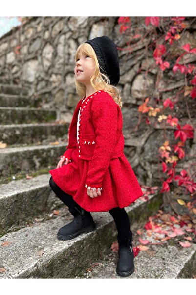 Alvadonna Tweed Skirt and Jacket Girls' Set