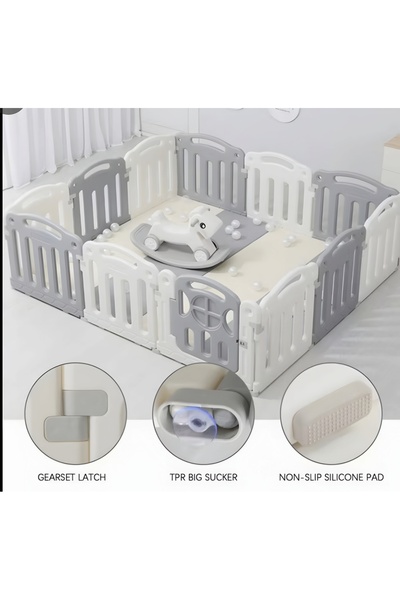 My modern game Children's playpen, portable and configurable toddler play area measuring 126.5*94*60 cm