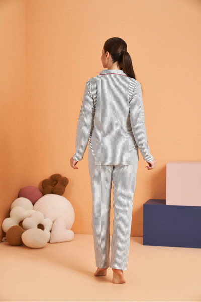 bamido Pjs 28064 women's buttoned pajama set