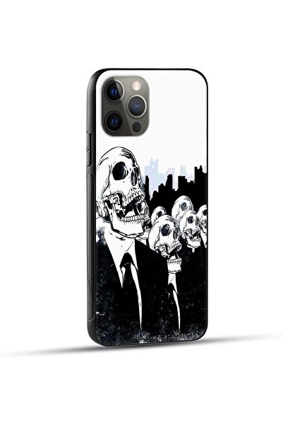 Generic Jim Orton Minimalist Protective Case with Soft Black Edges for Apple iPhone 13 Pro, White, Polycarbo