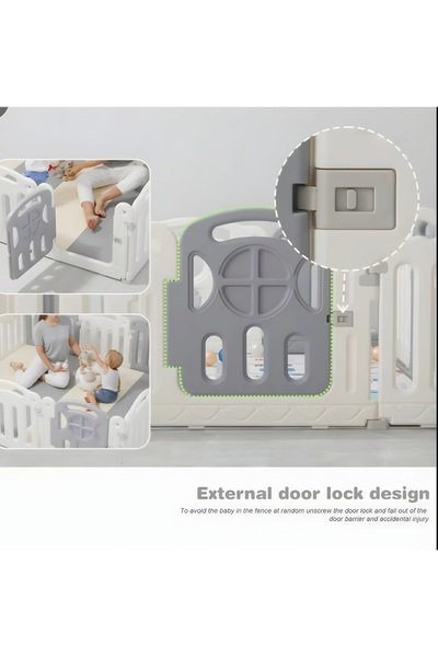My modern game Children's playpen, portable and configurable toddler play area measuring 126.5*94*60 cm
