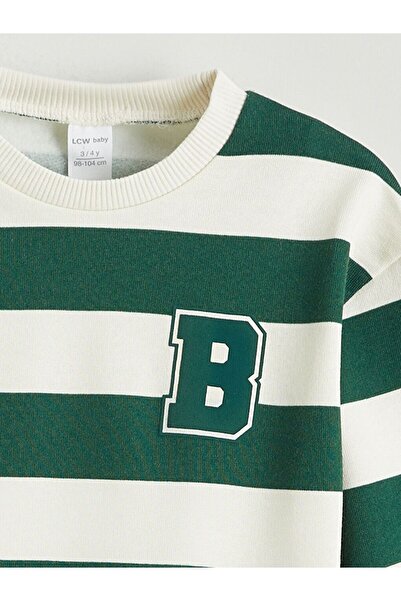 LC Waikiki Lcw Baby Striped Baby Boy Thick Sweatshirt