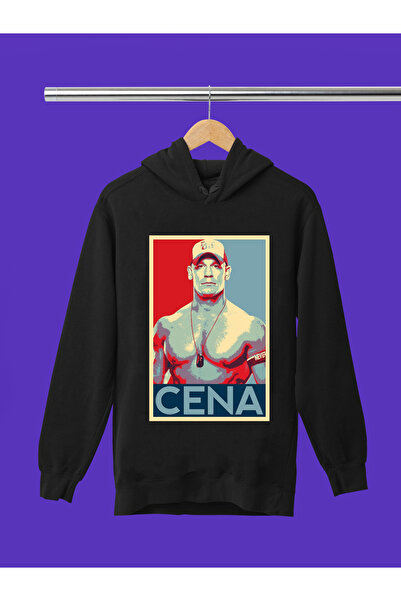 MAGORS سويت شيرت جون سينا WWE مطبوع 100% قطن ذو ملمس ناعم وياقة دائرية للشباب