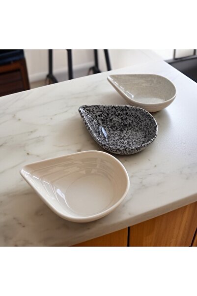 BARITCIOGLU Damla Snack Bowl Sauce Bowl Jumbo Size 3 Pieces