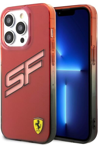 CG Mobile Ferrari Case for iPhone 15 Pro (6.1) — SF Initials, Scratch & Shock Resistant
