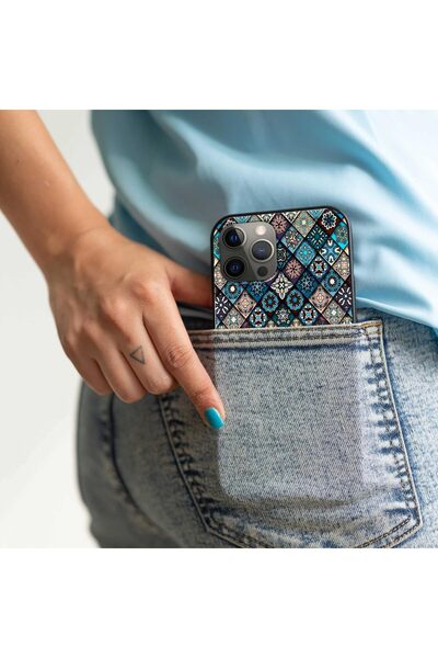 Generic Mandala Protective Case with Soft Black Sides for Apple iPhone 12 Pro - Khales (Multi-color)