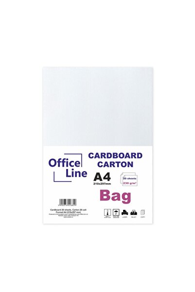 Libra Textured cardboard A4, 210 x 297 mm, 230 g/m², Bag (Panzat), 20 sheets